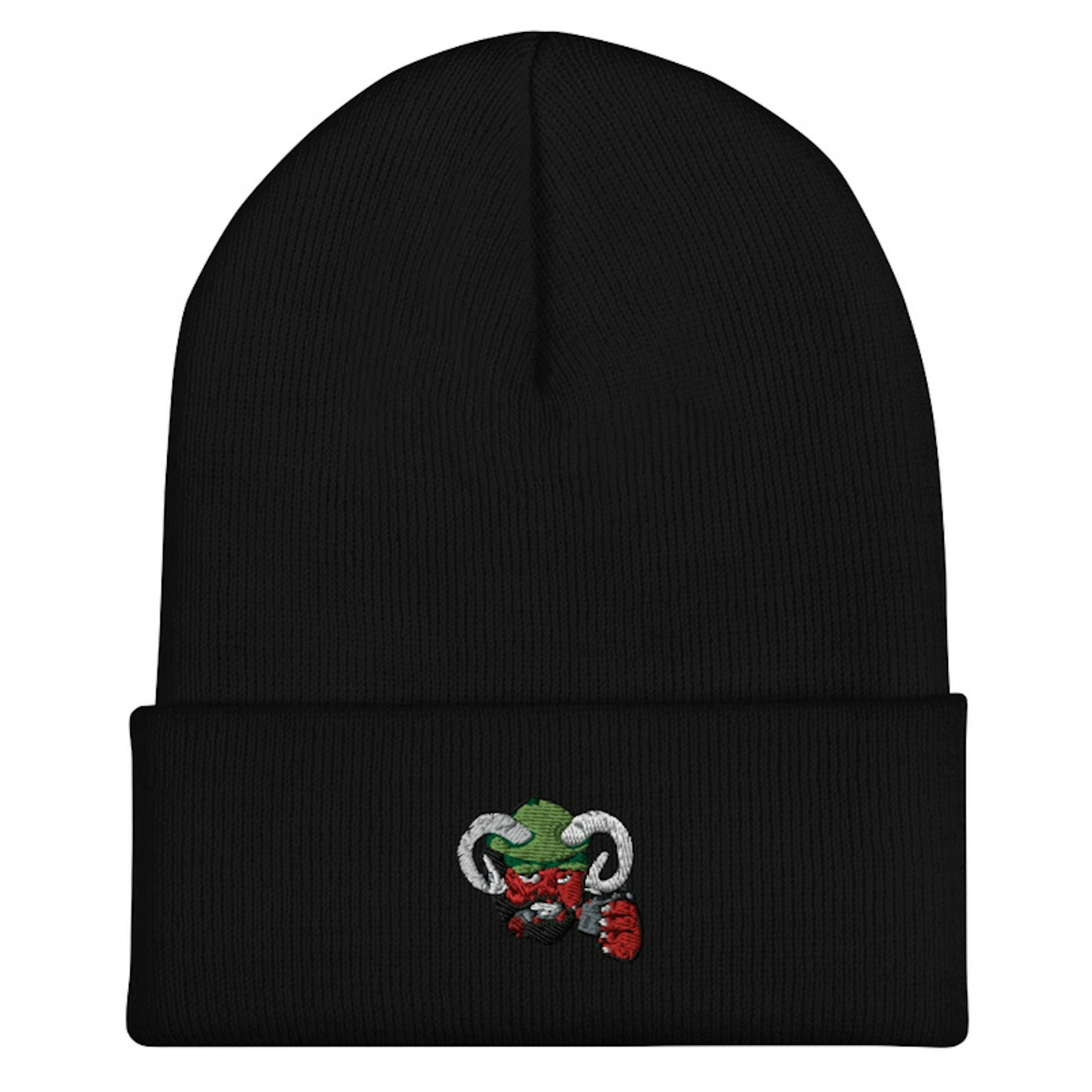 Irish Demon Embroidered Beanie